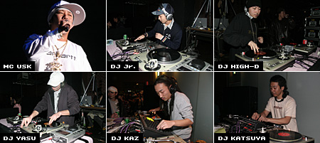 MC USK / DJ Jr. / DJ HIGH-D / DJ YASU / DJ KAZ / KATSUYA